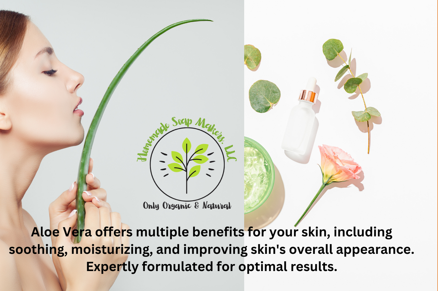 Organic Cerasee (Asosi) and Aloe Vera Soap for Dark spots, Eczema and Acne Face and Body Soap