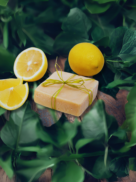 Lemon, Orange, and Turmeric Good for Acne, Oily face , and Beautiful Glowing Skin for Face and Body Soap