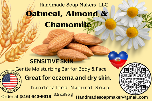 OATMEAL, ALMOND & CHAMOMILE SOAP FOR DRY SENSITIVE SKIN